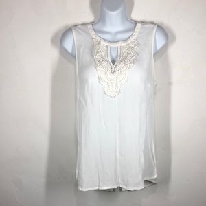 pale sky crochet top